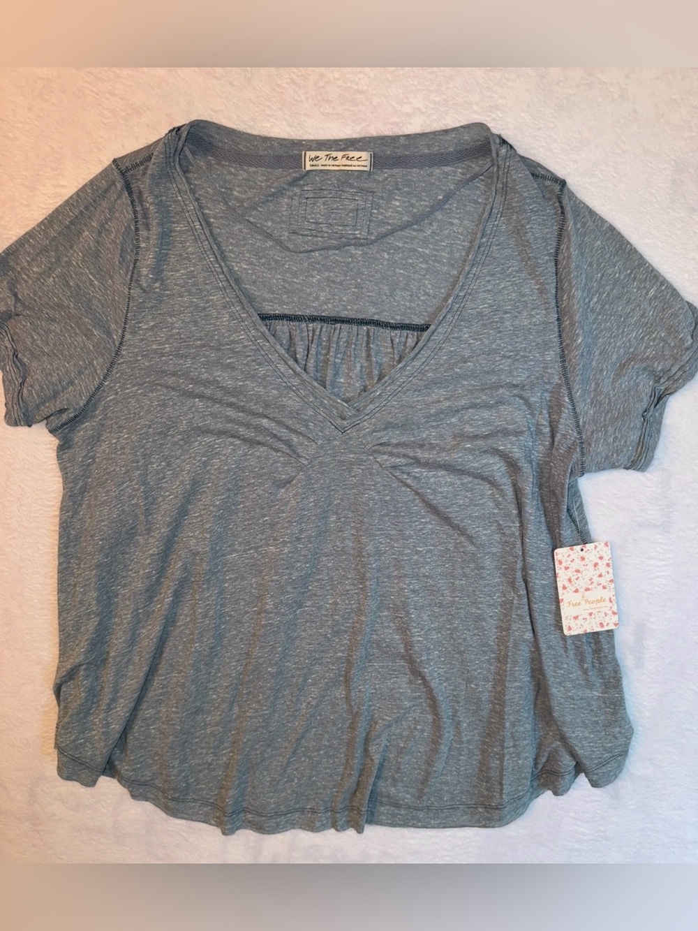 Free People We The Free Shade Green Babydoll Tee